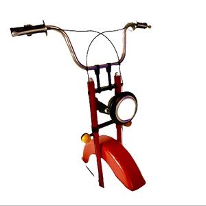 Spring Shop Red Metal Bike w/Bars Wall Home Decor